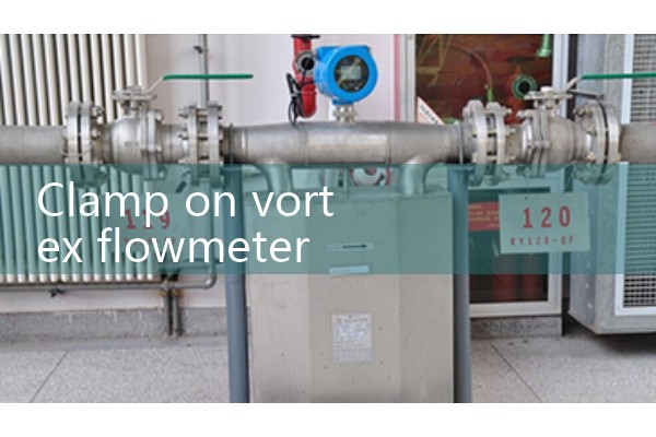 Clamp on vortex flowmeter